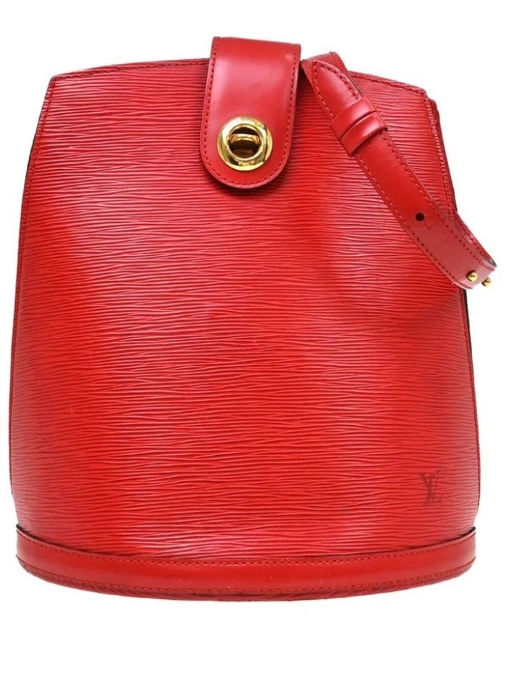 Louis Vuitton Red Epi Cluny Shoulder Bag